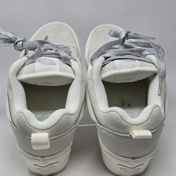 Vans Knu Stack White Chunky Platform Sneakers VN000CRS448 Womens 8 Mens 6.5 New - Picture 10 of 11